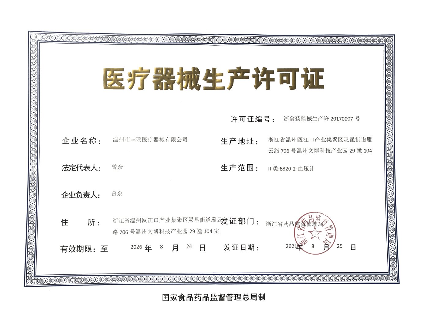 Medical license China